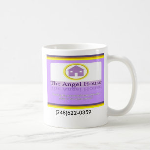 Angel House face, angel house logo, (248)622-... Koffiemok