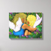 Angel Hugs. Canvas Afdruk (Voorkant)