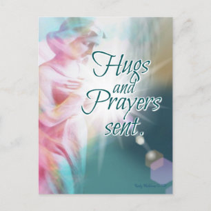 Angel Hugs Prayers Intentie Mooie Waterverf Briefkaart