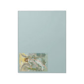 Angel in blauw laptopblok notitieblok (Linkerzijde)