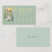 Angel in blauw Visitekaartje (Voorkant / Achterkant)