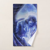 Angel in Blue Bad Handdoek (Handdoek)