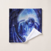 Angel in Blue Bad Handdoek (Wasdoekje)
