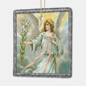 Angel in Blue Ceramic Ornament (Links)