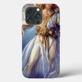 Angel in Blue draagt een zwaard Case-Mate iPhone Case (Achterkant)