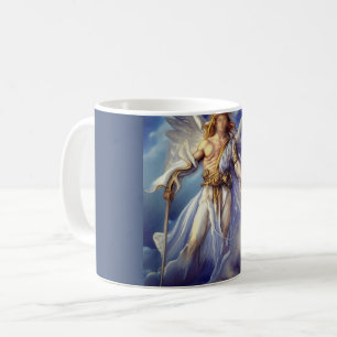 Angel in Blue draagt een zwaard Koffiemok