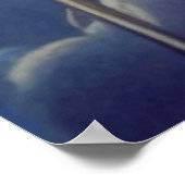 Angel in Blue draagt een zwaard Poster (Hoek)