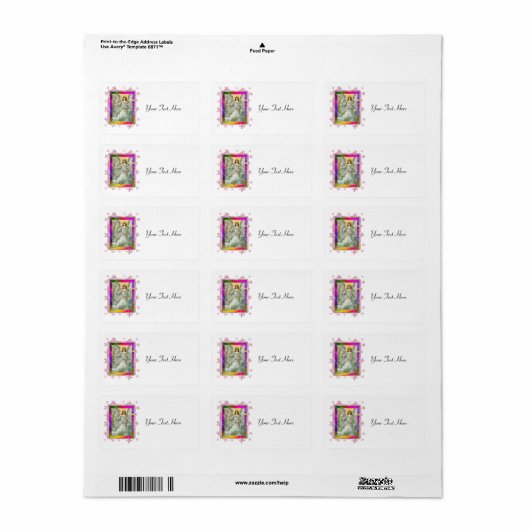 Angel in Blue Etiket (Full Sheet)