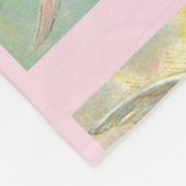 Angel in Blue Fleece Blanket Deken (Hoek)