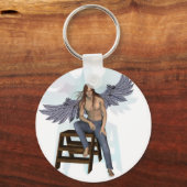 Angel in Blue Jeans Sleutelhanger (Voorkant)
