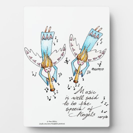 Angel in Blue-play Muziek voor onze zielen Plaque Fotoplaat (voorkant)