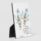 Angel in Blue-play Muziek voor onze zielen Plaque Fotoplaat (Zijkant)