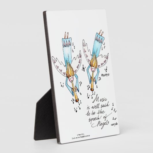 Angel in Blue-play Muziek voor onze zielen Plaque Fotoplaat (Zijkant)