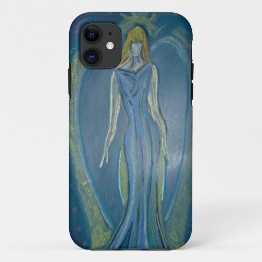 Angel in Blue Smartphone Hoesje (Achterkant)