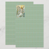 Angel in Blue Stationery Briefpapier (Voorkant / Achterkant)