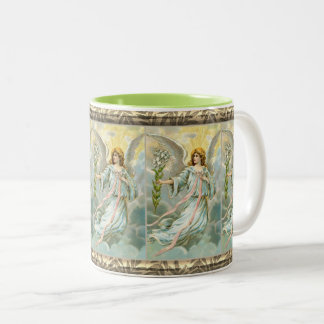 Angel in Blue Two-Tone Coffee Mok