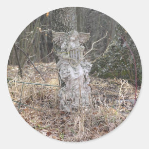 Angel in de Bossen Ronde Sticker