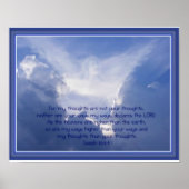 Angel in de Clouds, Aanmoediging, Schrift Poster (Voorkant)