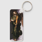 Angel in de Groene met een Vielle van Leonardo da  Sleutelhanger (Achterkant)
