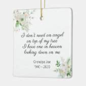 Angel in de hemel en Photo Memorial Keramisch Ornament (Links)