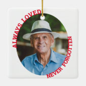 Angel in de hemel en Photo Memorial Keramisch Ornament (Achterkant)