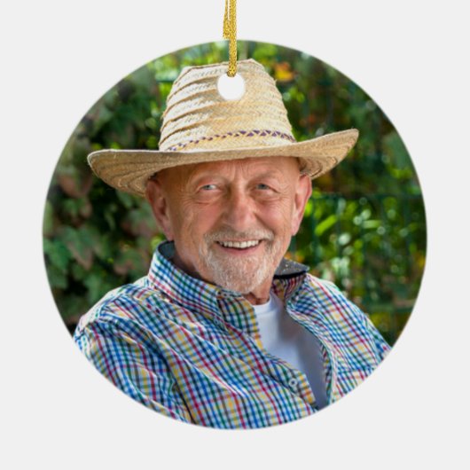 Angel in de hemel | In Memory Photo Keepomwille Keramisch Ornament (Achterkant)