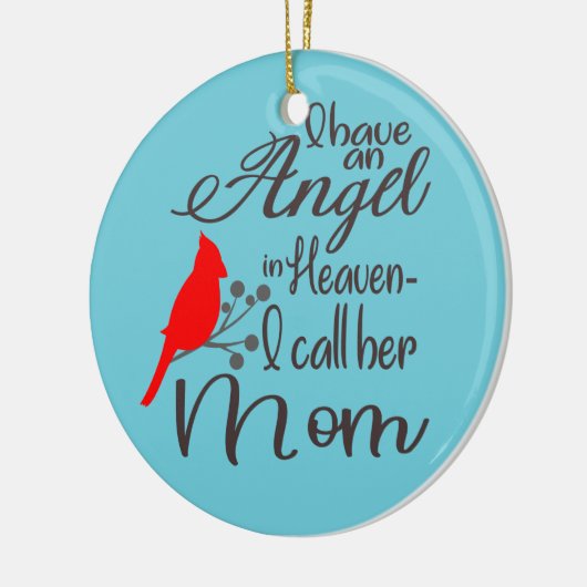 Angel in de hemel keramisch ornament (Links)