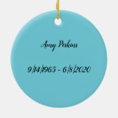 Angel in de hemel keramisch ornament (Achterkant)