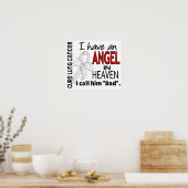 Angel in de hemel Pap Lung Cancer Poster (Keuken)