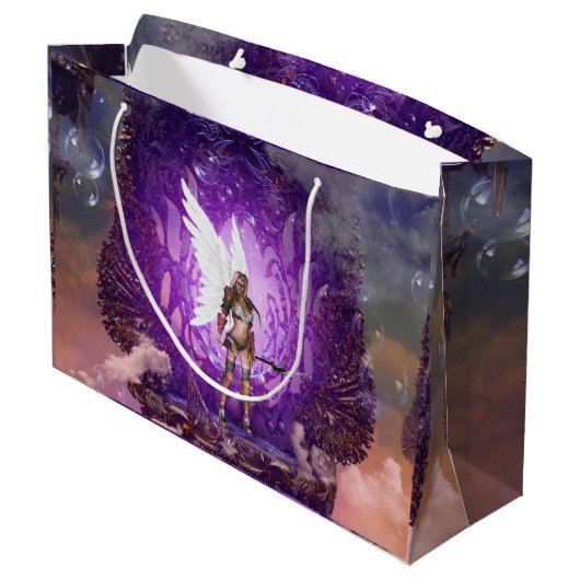 Angel in de lucht groot cadeauzakje (Achterkant Gekanteld)