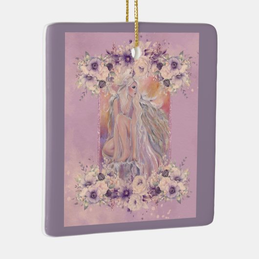 Angel in de ochtendzon door Renee Lavoie Keramisch Ornament (Rechts)