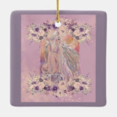 Angel in de ochtendzon door Renee Lavoie Keramisch Ornament (Achterkant)