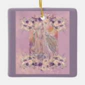 Angel in de ochtendzon door Renee Lavoie Keramisch Ornament (Voorkant)