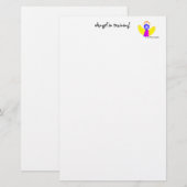 Angel in de training. briefpapier (Voorkant / Achterkant)