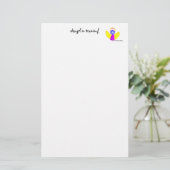 Angel in de training. briefpapier (Staand voorkant)