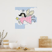 Angel in de wolken 3 Dimensional Poster (Keuken)