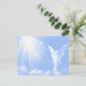 Angel in de wolken briefkaart (Staand voorkant)