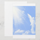 Angel in de wolken briefpapier (Voorkant / Achterkant)