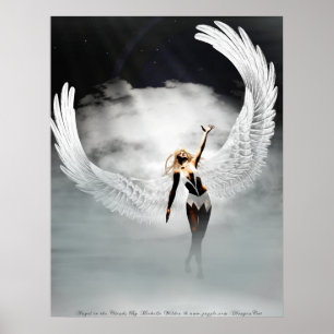 Angel in de wolken door Michelle Wilder Poster