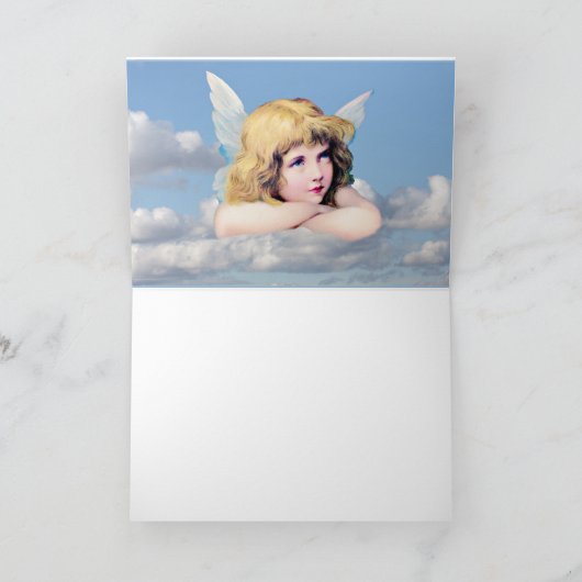 Angel in de wolken kaart (Binnen)