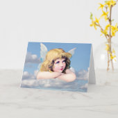 Angel in de wolken kaart (Gele Bloem)