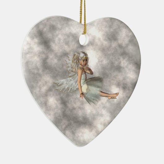 Angel in de wolken keramisch ornament (Rechts)