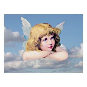 Angel in de wolken perfect poster