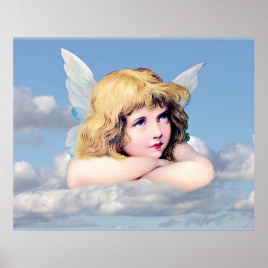 Angel in de wolken poster (Voorkant)