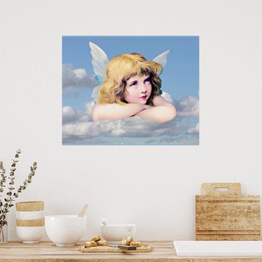 Angel in de wolken poster (Keuken)