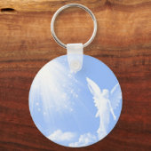 Angel in de wolken sleutelhanger (Voorkant)