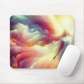 Angel In Disguise in the Clouds on a Desktop Muismat (Met muis)