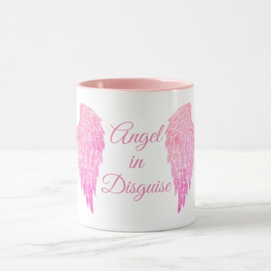 Angel in Disguise Pink Angel Wings Mok (Midden)