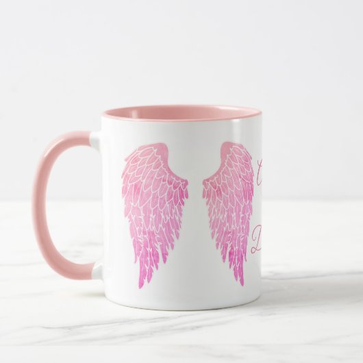 Angel in Disguise Pink Angel Wings Mok (Links)
