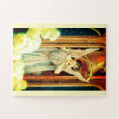Angel in een oorlogskunst legpuzzel (Horizontaal)